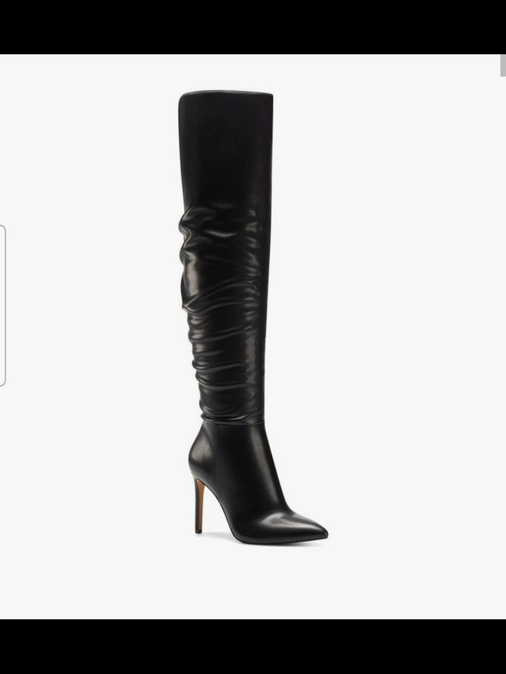 Black Iyonna Over the  Knee Stiletto Boots